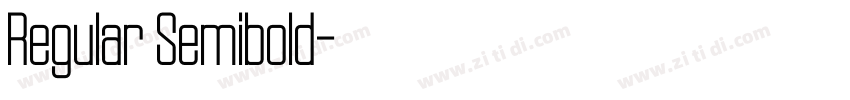 Regular Semibold字体转换